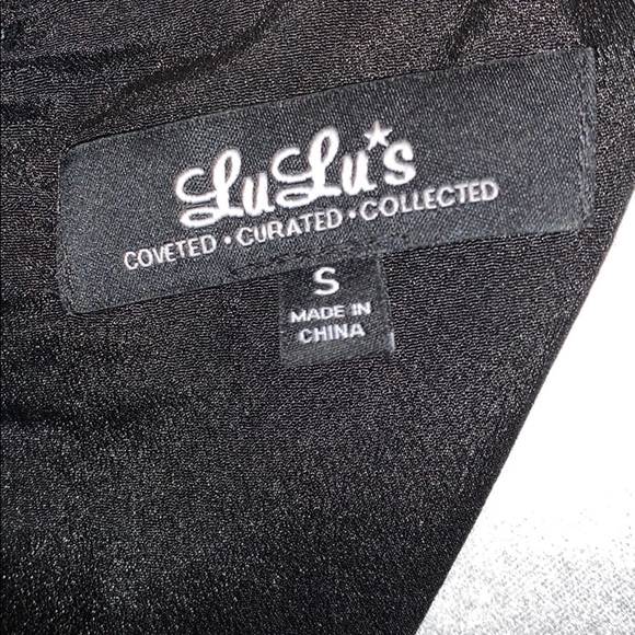 LuLu Black Lacey Sleeved Fun Casual Dress - Picture 9 of 9